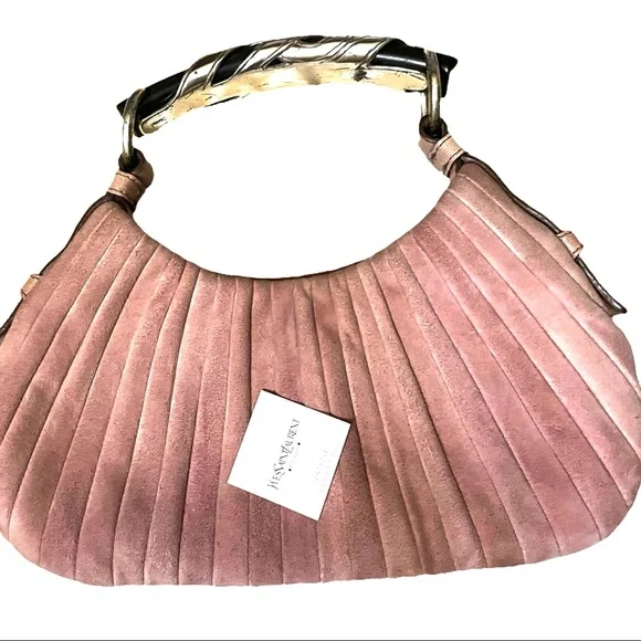 Yves Saint Laurent Tom Ford Collection Pleated Suede Bag - Picture 11 of 13